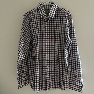 Express Multicolor Checkered Button-Down Shirt Size Large